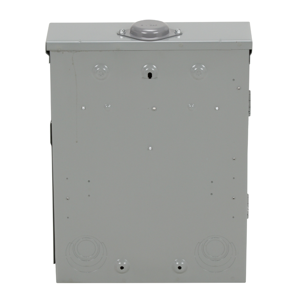 Mayer-DDS-Load center, Homeline, 1 phase, 8 spaces, 16 circuits, 100A convertible main breaker, PoN, NEMA3R-2