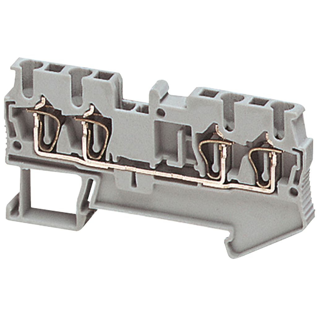 Mayer-DDS-Terminal block, Linergy TR, spring type, feed through, 4 points, 2.5mm², grey, set of 50-1