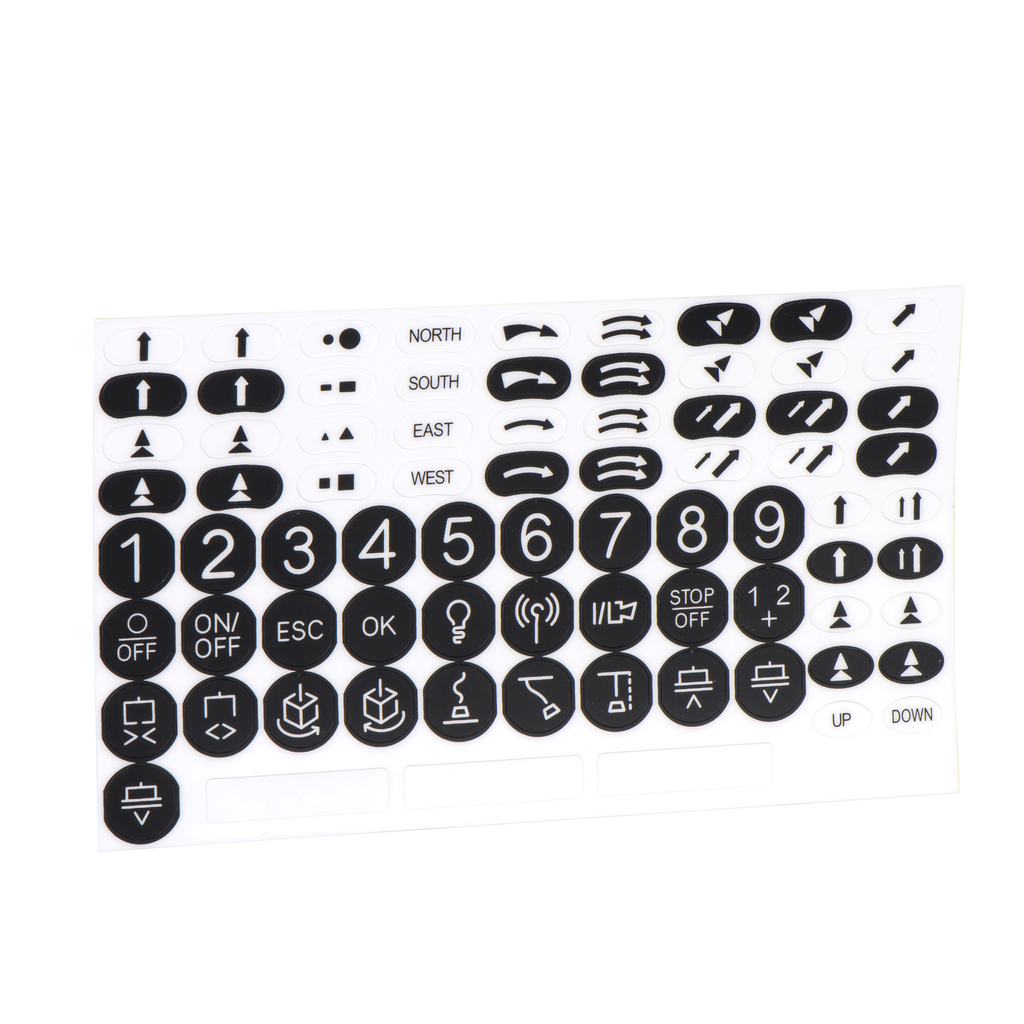 ZARC07 – Harmony eXLhoist, standard, Kit of adhesive labels for remote device, black and white