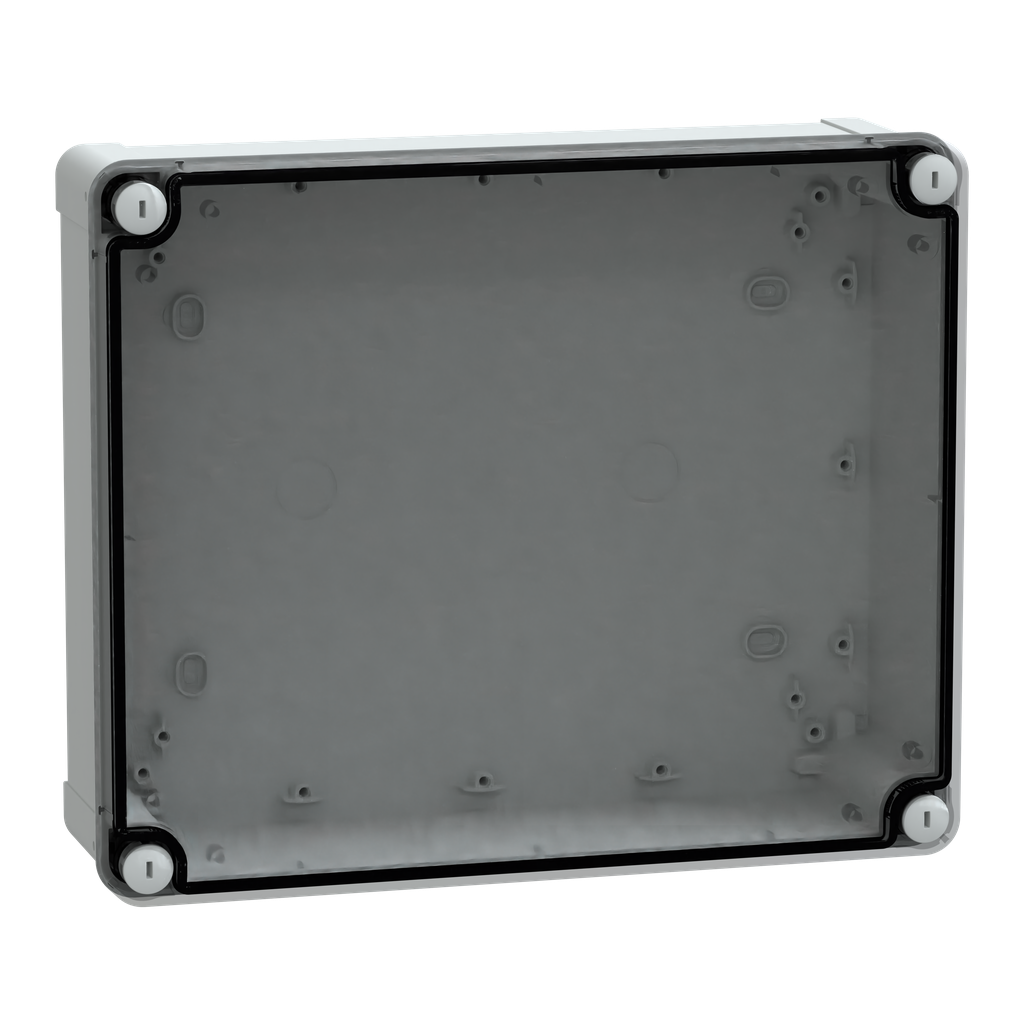 NSYTBP29248T – PC box IP66 IK08 RAL7035 Int.H275W225D80 Ext.H291W241D88 Transp.cover H20