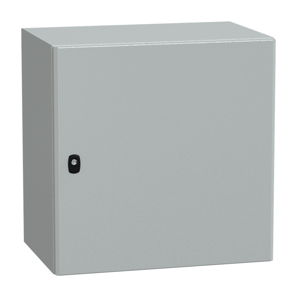 NSYS3D6640 – Wall mounted steel enclosure, PanelSeT S3D, plain door, without mounting plate, 600x600x400mm, IP66, IK10