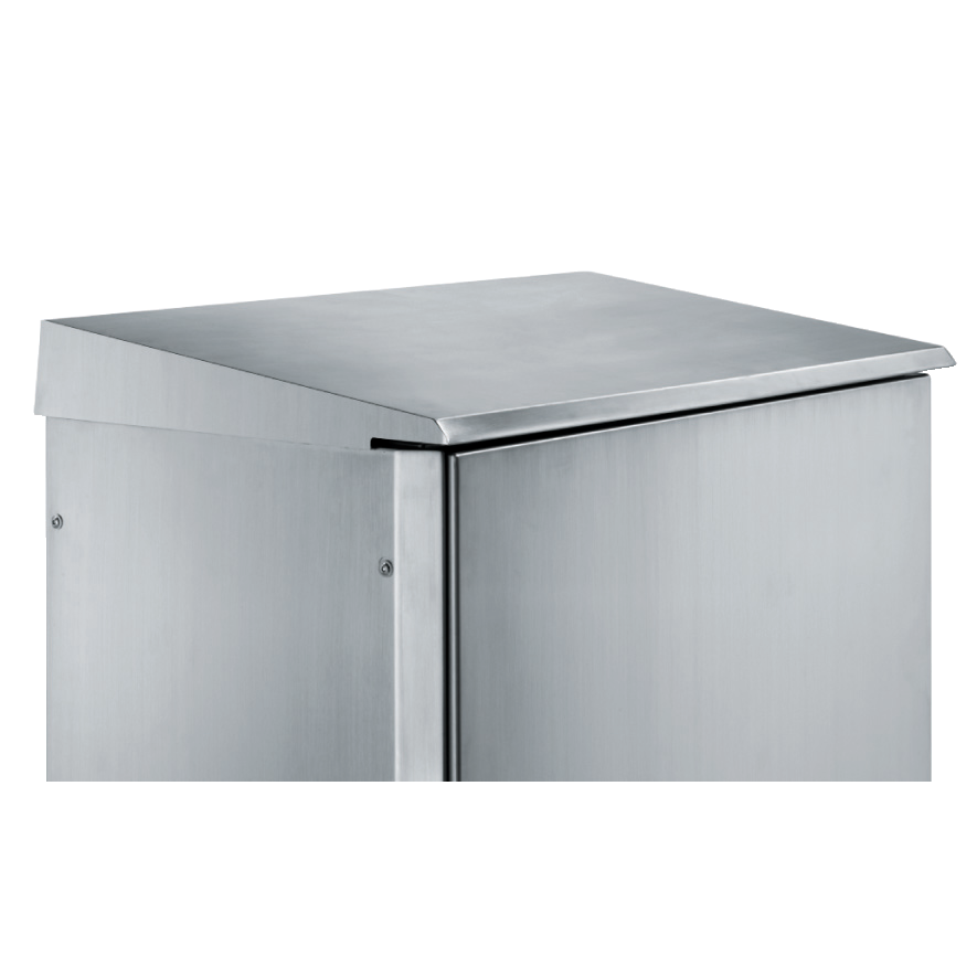 NSYSCX16060 – Stainless canopy 304L, Scotch BriteÂ® finish, for enclosures W1600xD600 mm.