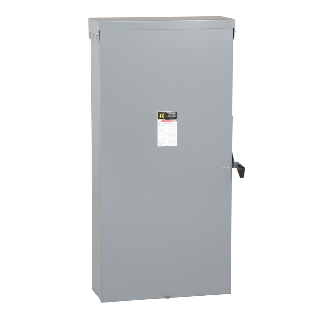 T327NR – Safety switch, general duty, fusible, 800A, 3 pole, 100hp, 240VAC, NEMA 3R, neutral factory installed