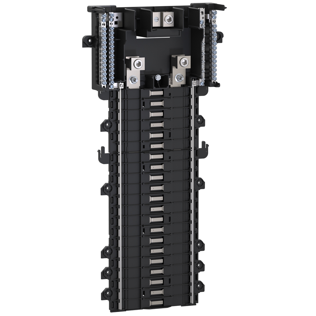 QON142L225PI – Load center interior, QO, mounting base, 1 phase, 42 spaces, 225A main lugs, PoN, OEM, neutral busbar