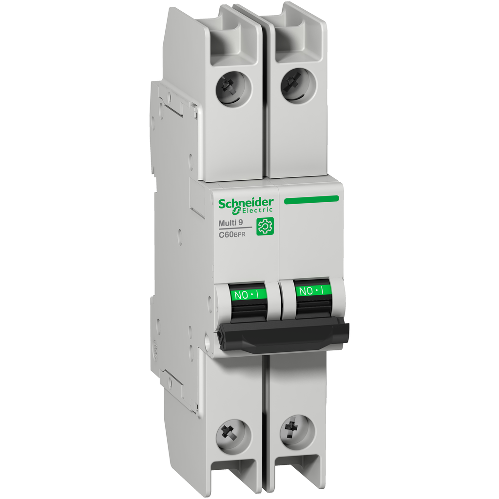 M9F52250 – Miniature circuit breaker (MCB), Multi9 C60BPR, 2P, 50A, C curve, 10kA (UL489), 10kA (IEC/EN 60947-2)