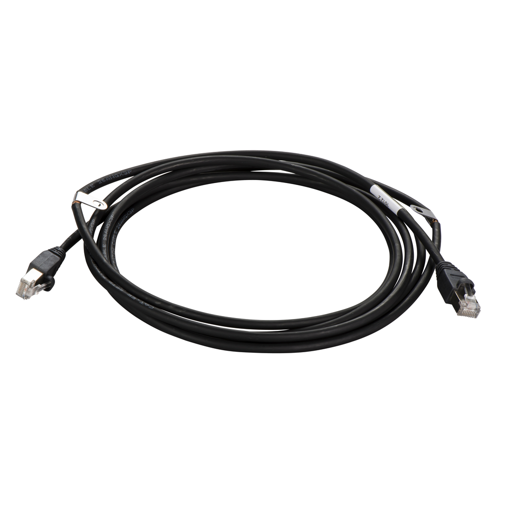 LTM9CU30 – Display cable, TeSys T, 2 RJ45 connectors, 3m, for LTMCU control unit