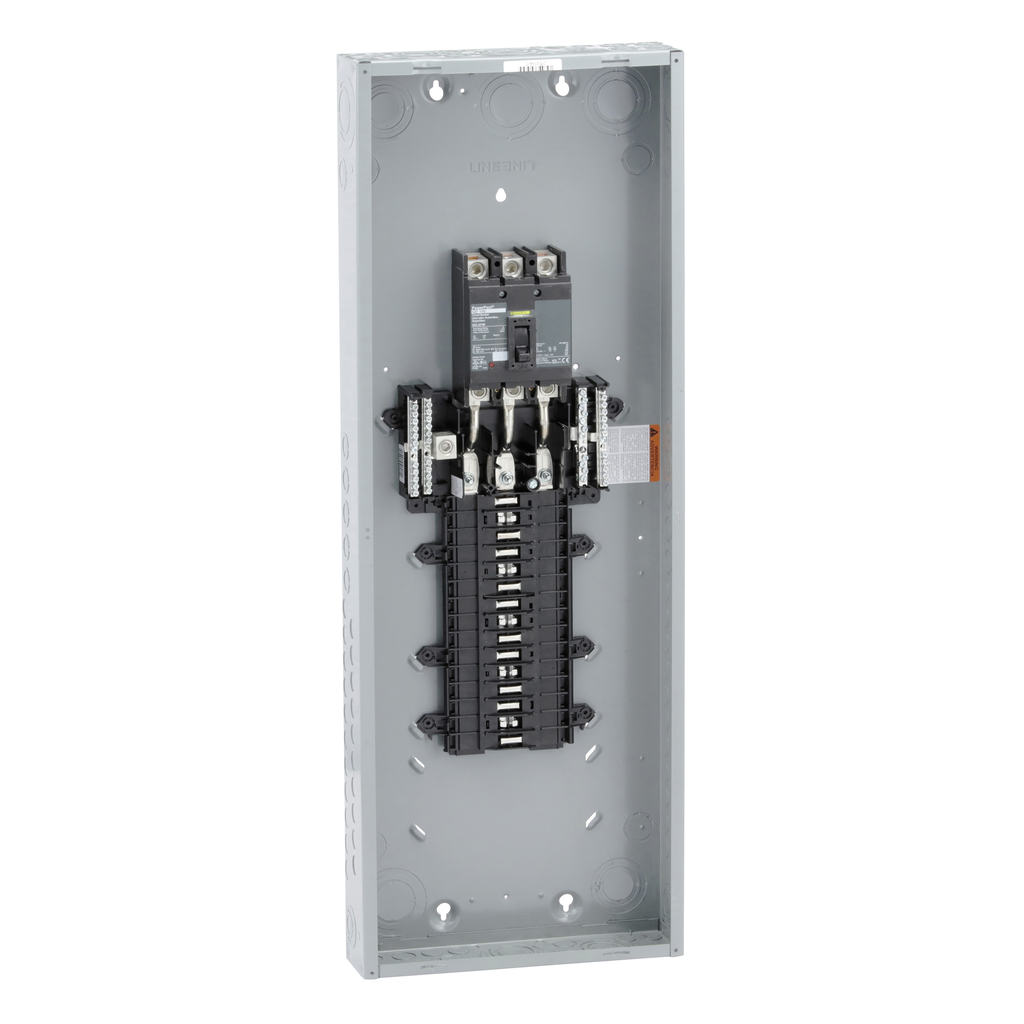 QO330MQ150 – Load center, QO, 3 phase, 30 spaces, 30 circuits, 150A convertible main breaker, NEMA1, QDL