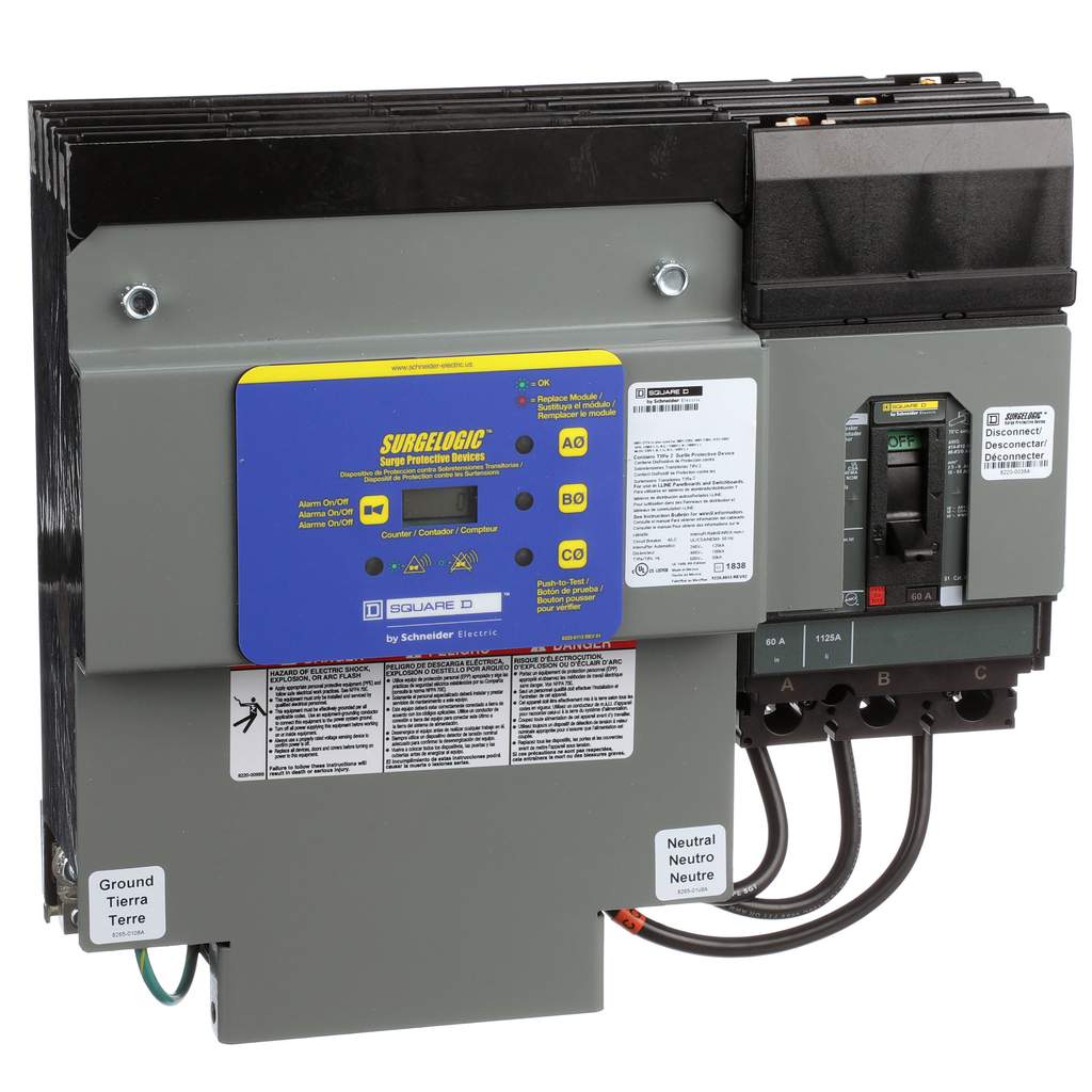 HL4IMA12C1 – Surge protection device, Surgelogic, HL, 120kA, 480Y/277VAC, 3 phase, 4 wire, SPD type 1