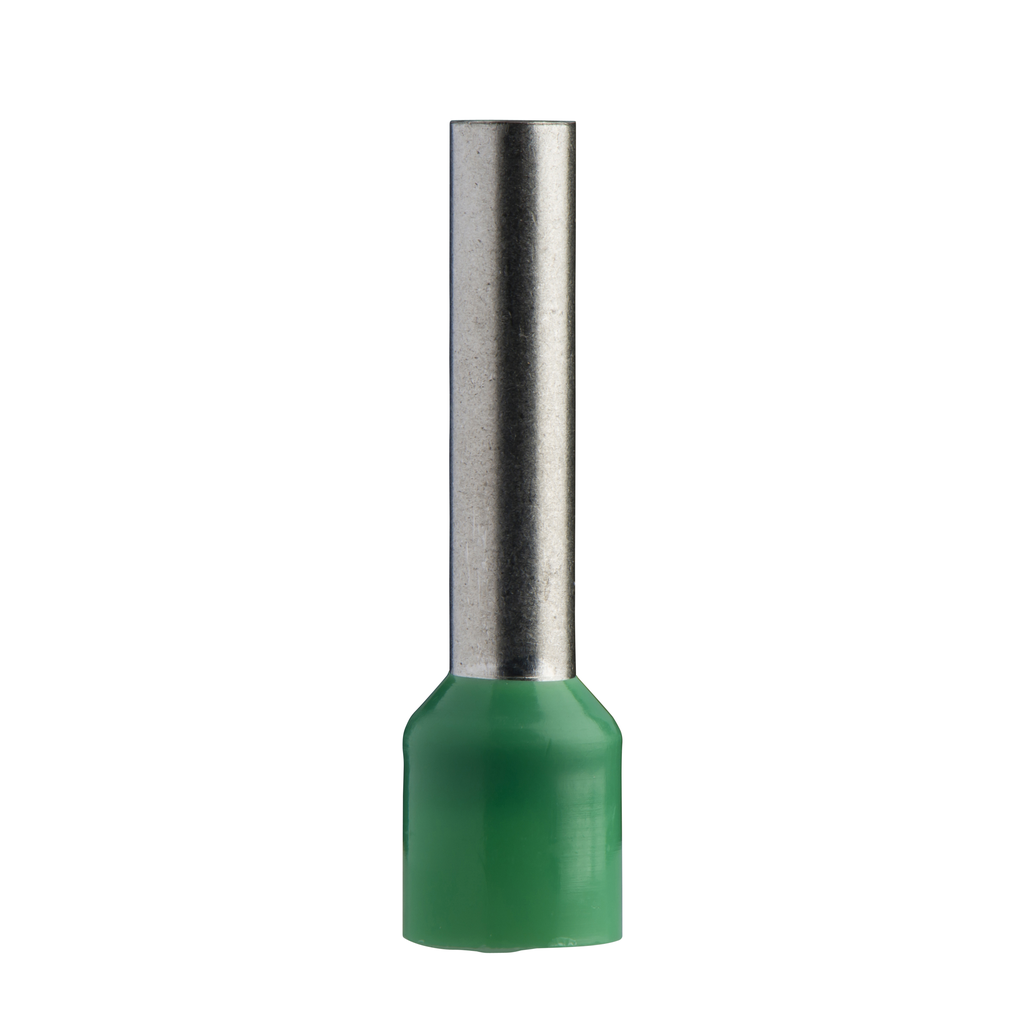 DZ5CE063 – Cable ends, Linergy TR cable ends, single conductor, green, 6mmÂ², Ferrules with sleeve, long size, 10 sets of 100