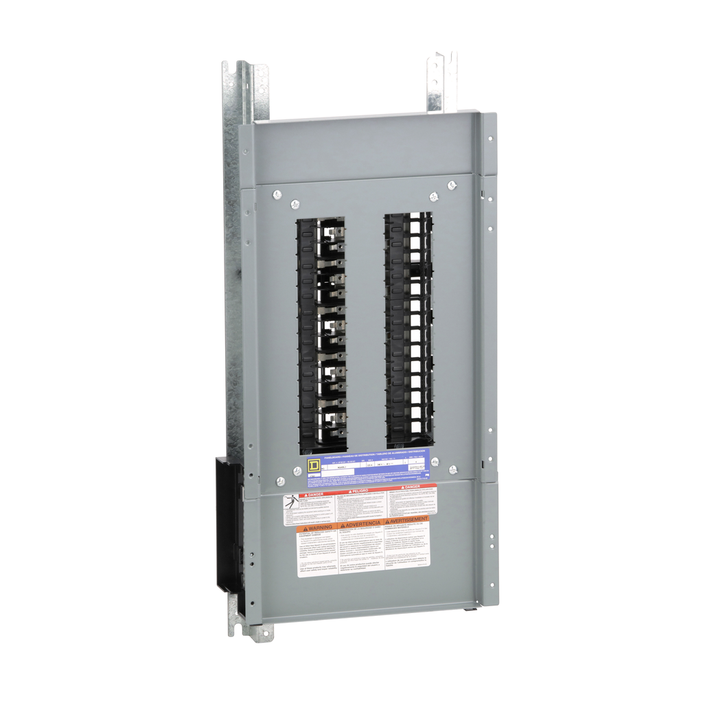 NQ430L2 – Panelboard interior, NQ, main lugs, 225A, Al bus, 30 pole spaces, 3 phase, 4 wire, 240VAC, 48VDC