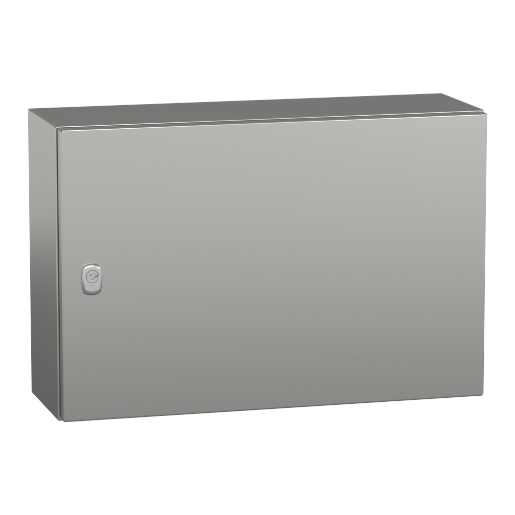NSYS3X4620H – Wall mounted enclosure, PanelSeT S3X, stainless steel 316L, plain door, 400x600x200mm, IP66