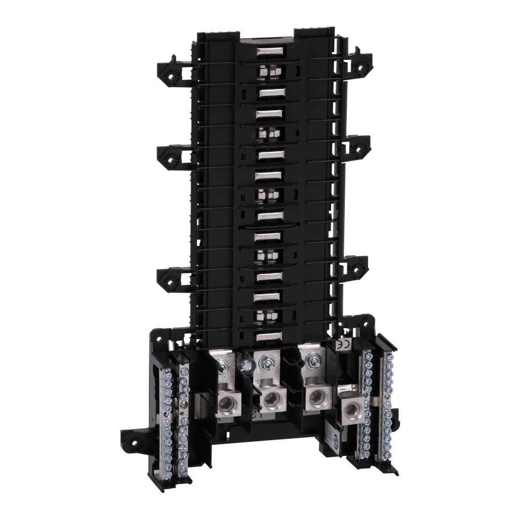 QON330L200I – Load center interior, QO, mounting base, 3 phase, 30 spaces, 200A main lugs, OEM, neutral busbar