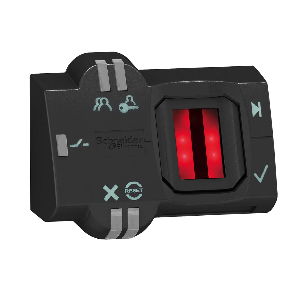 XB5S1B2M12 – Biometric switch bistable, Harmony XB5S, plastic, 22mm, connection by M12 connector, 24V AC DC