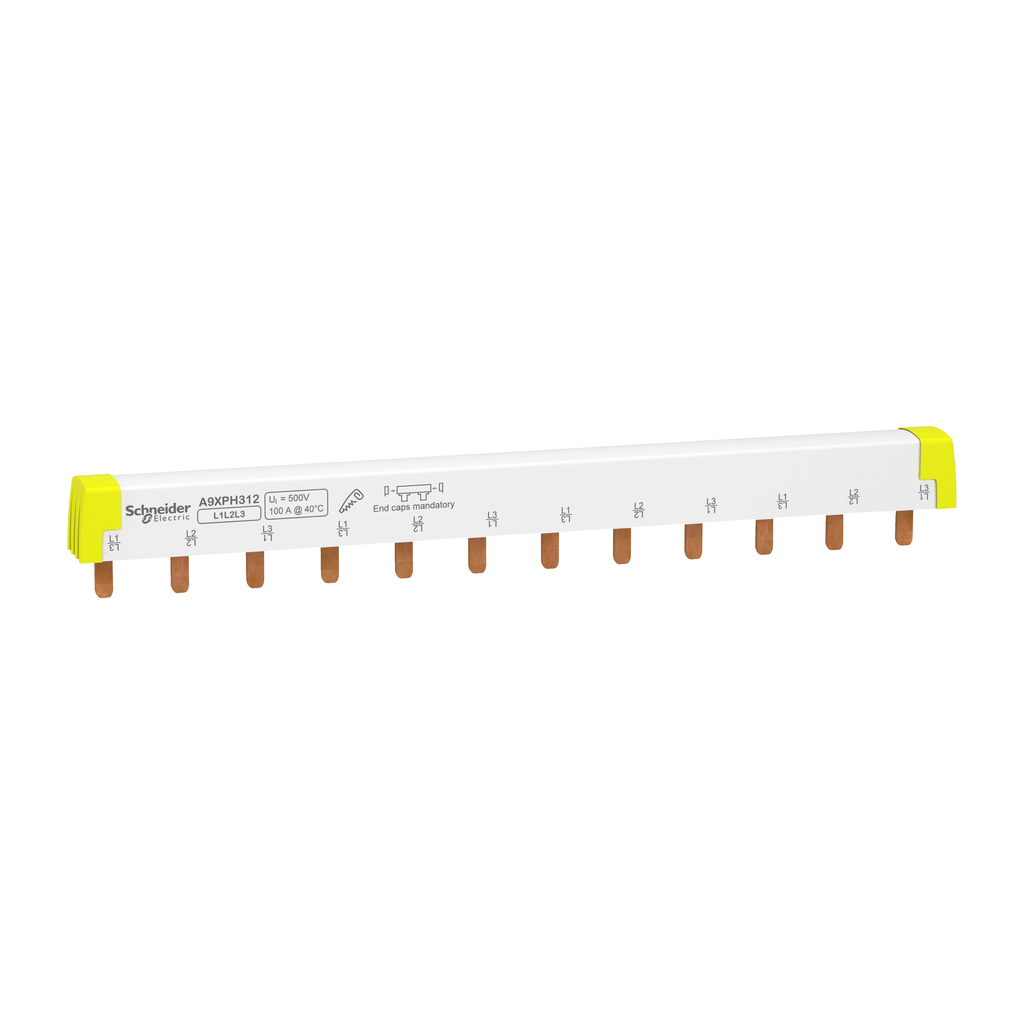 A9XPH312 – Acti9 – comb busbar – 3L – 18 mm pitch – 12 modules – 100A