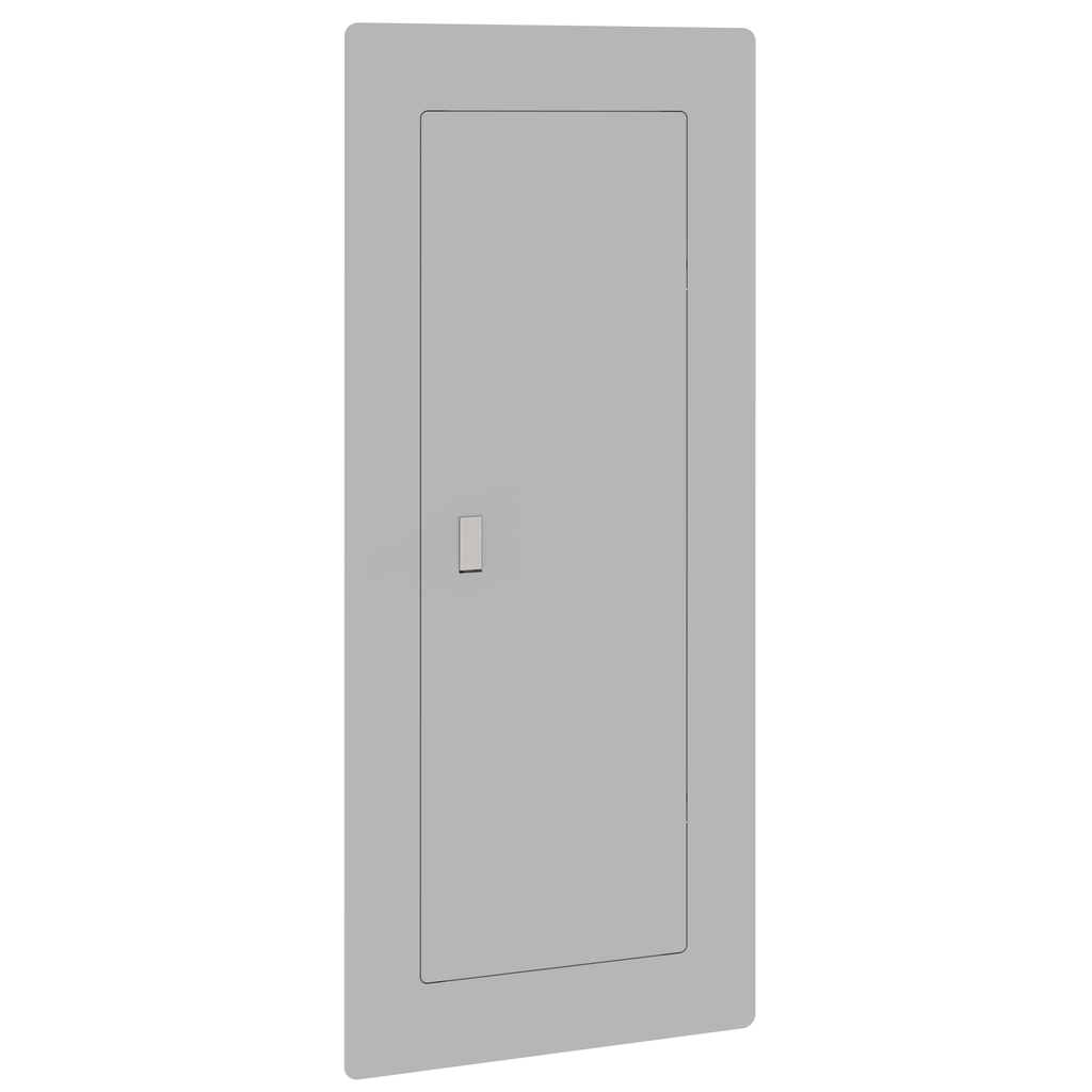 QOCMF42UC – Replacement cover, QO, for 42 space load center, mono flat, combination flush and surface, gray