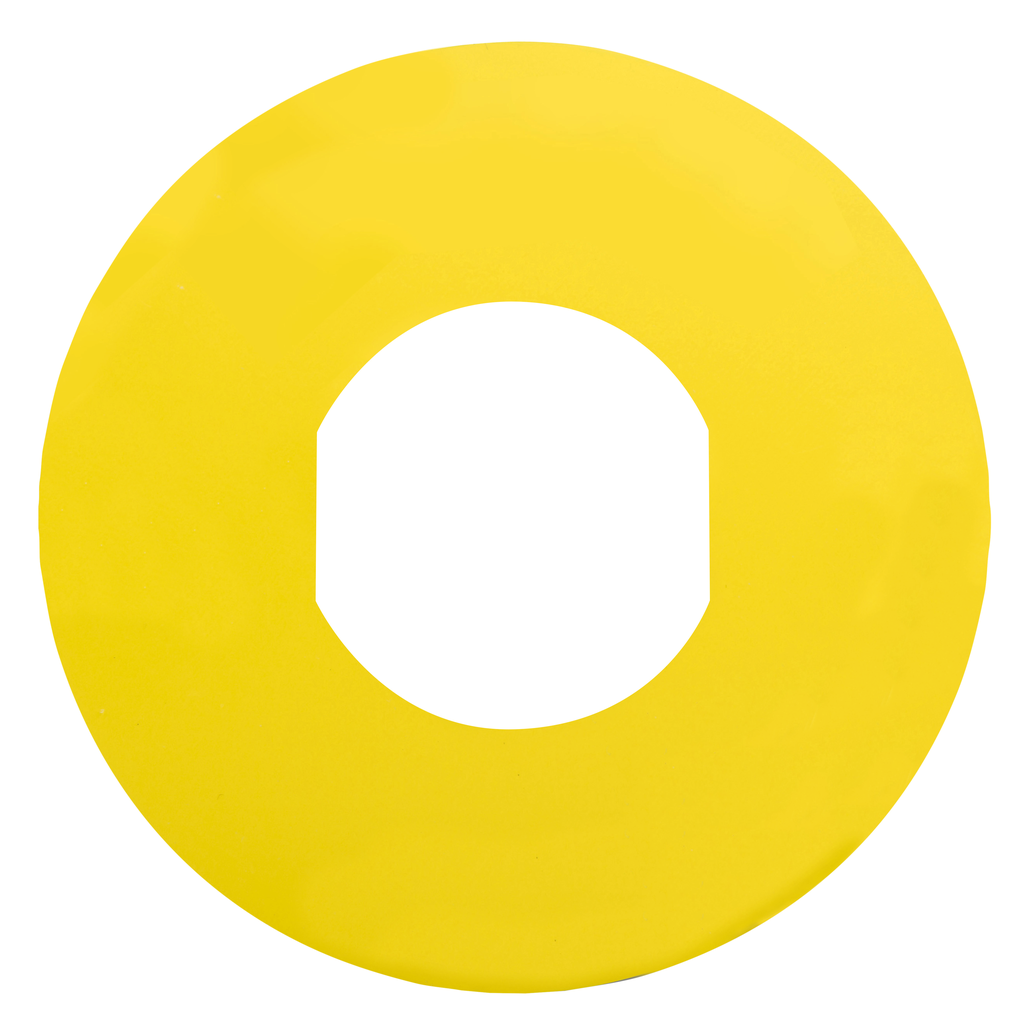 ZBY9101 – Blank legend, Harmony XB4, Harmony XB5, unmarked, 60mm, for emergency switching off pushbutton