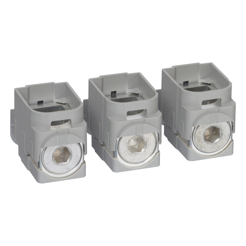 GV7AC022 – Clip-on connectors, TeSys GV7, 220 A, cable 1.5 to 185mm², set of 3