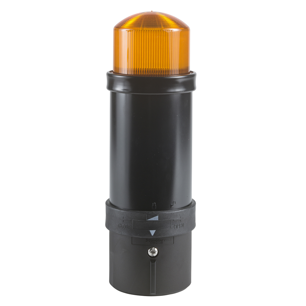 Mayer-DDS-Illuminated beacon, Harmony XVB, plastic, orange, 70mm, flashing, integral flash discharge tube, 10 joule, 230V AC-1