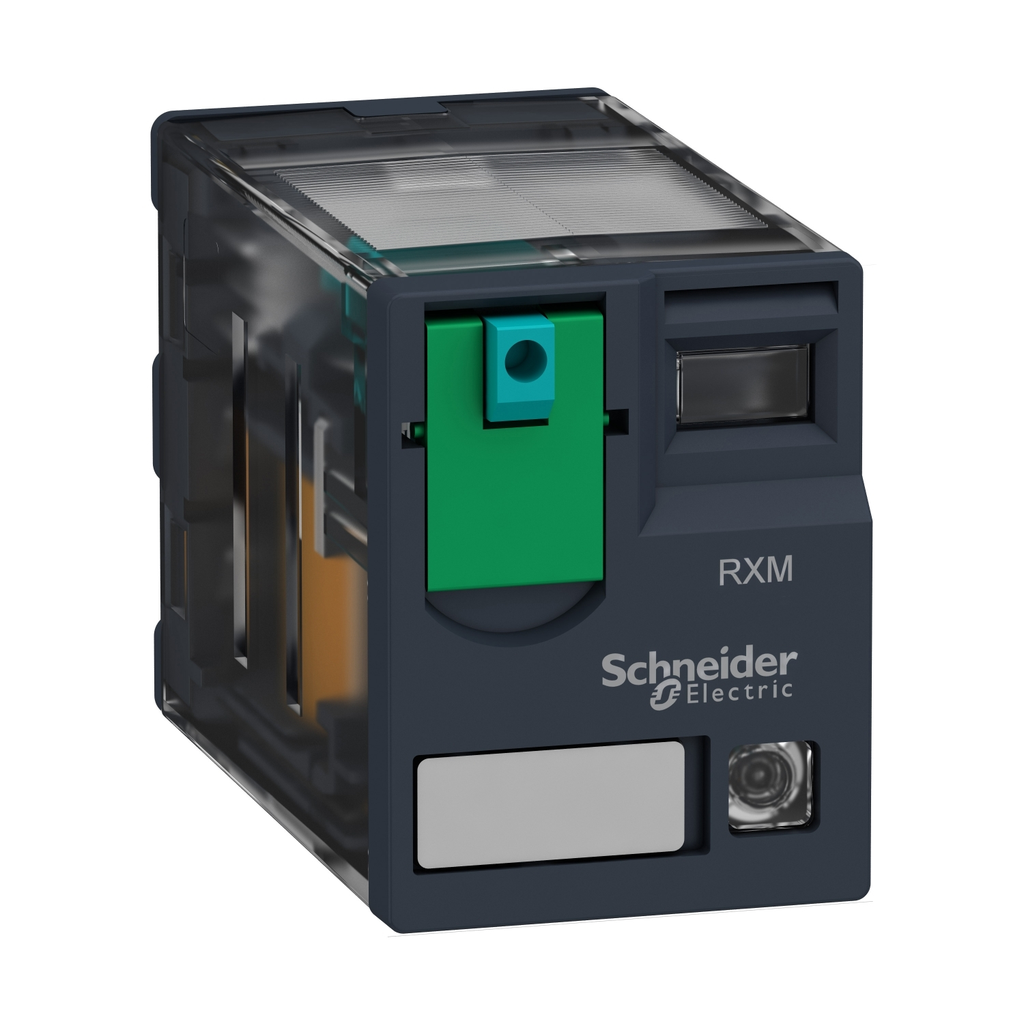 Mayer-DDS-Harmony, Miniature plug-in relay, 3 A, 4 CO, with LED, with lockable test button, 48 V DC-1