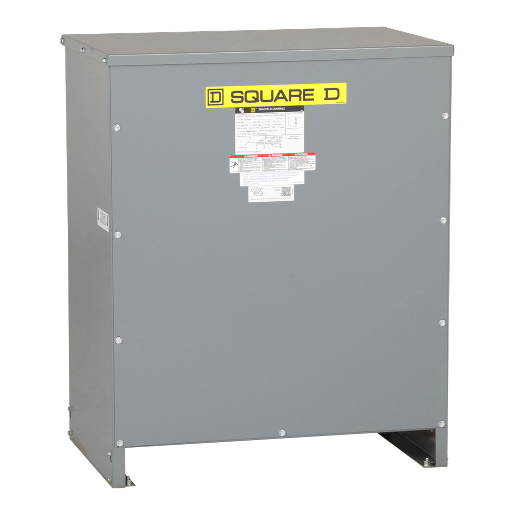 45T3HNV – Transformer, dry type, nonventilated, 45kVA, 3 phase, 480V primary, 208Y/120V secondary, 19E, 150C rise