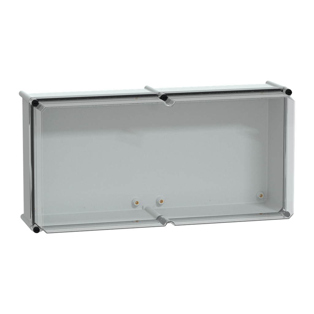 NSYPLS3672AG – PLS box, polyester rear, transparent PC cover IP66 36x72x23cm