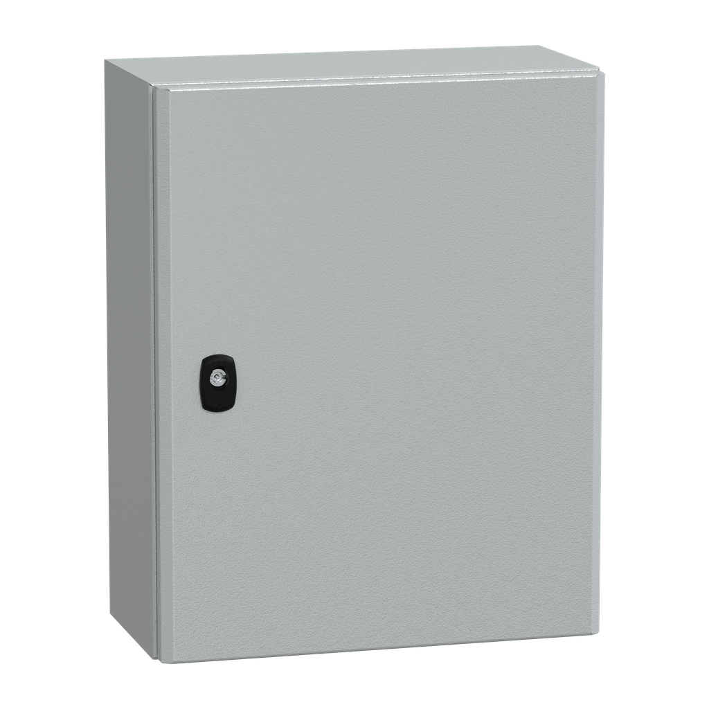 NSYS3D5420 – Wall mounted steel enclosure, PanelSeT S3D, plain door, without mounting plate, 500x400x200mm, IP66, IK10