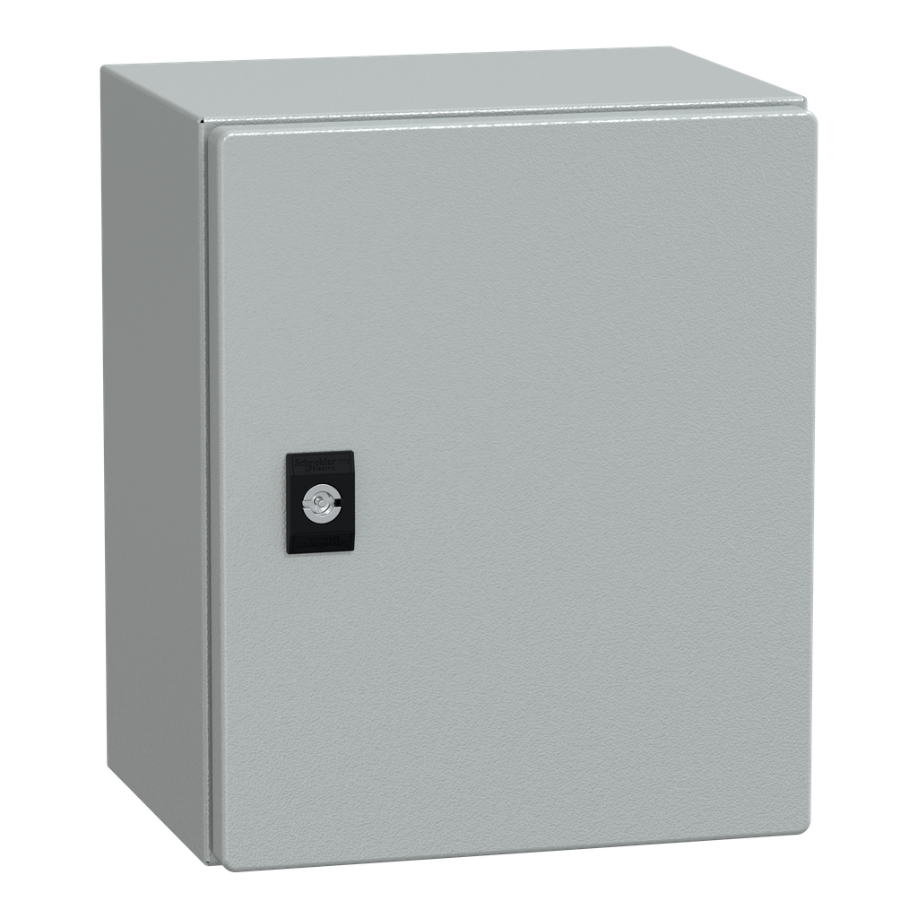 NSYCRN325200P – PanelSeT CRN plain door with mount.plate. H300xW250xD200 IP66 IK10 RAL7035..