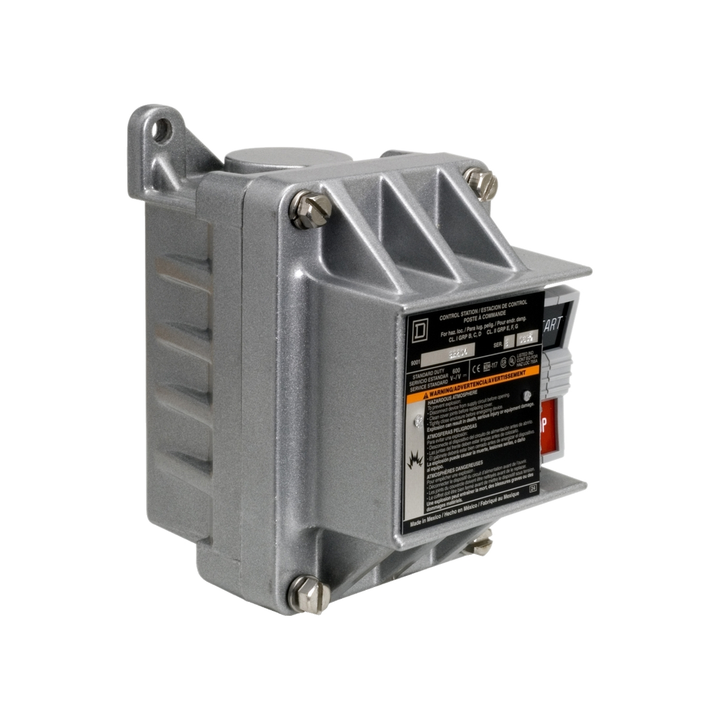 Product image for Square D 9001BR204 5 Amp 600 Volt Type B Control Station