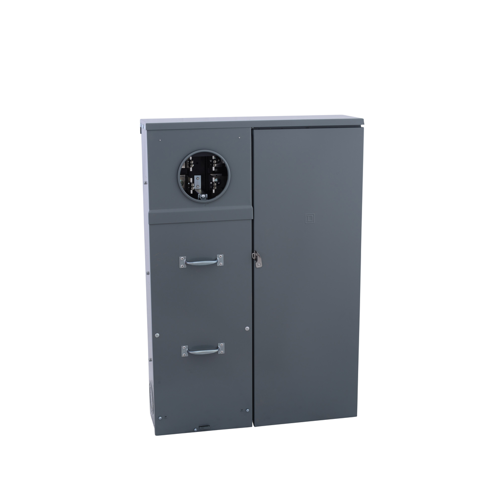 CUM400CB – Meter mains, QO, CSED, ringed socket, 400A, surface mount, Class 320 manual bypass