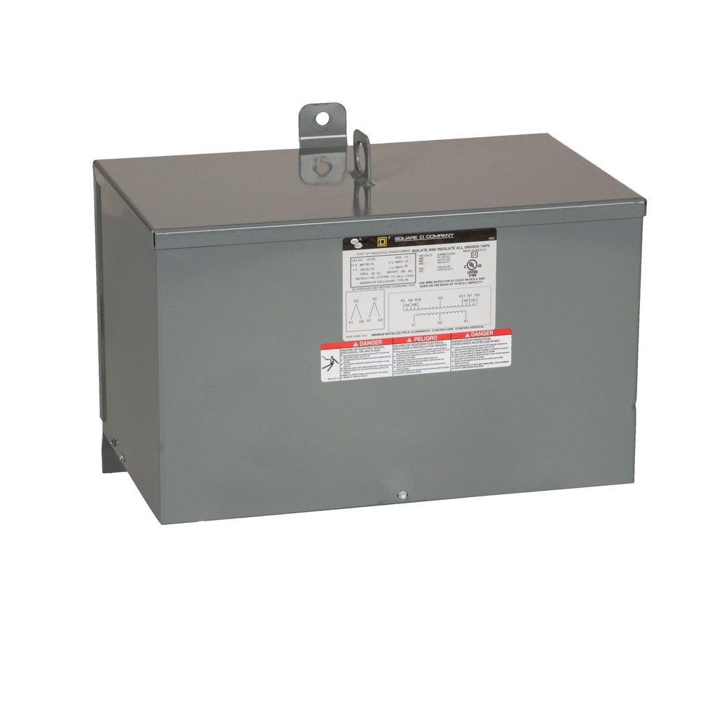 Mayer-DDS-Transformer, dry type, encapsulated, 9kVA, 3 phase, 480V primary, 240V secondary, 14C, 115C rise [TAA]-1