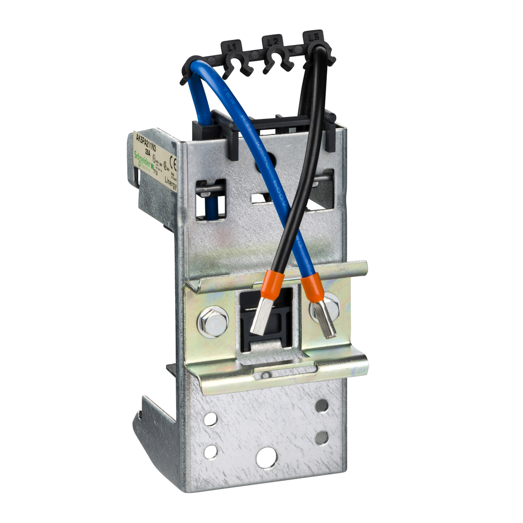 AK5PA211N3 – Mounting plate, Linergy HK, 1P N, 25A, 4.4mmÂ², 105x54x61mm