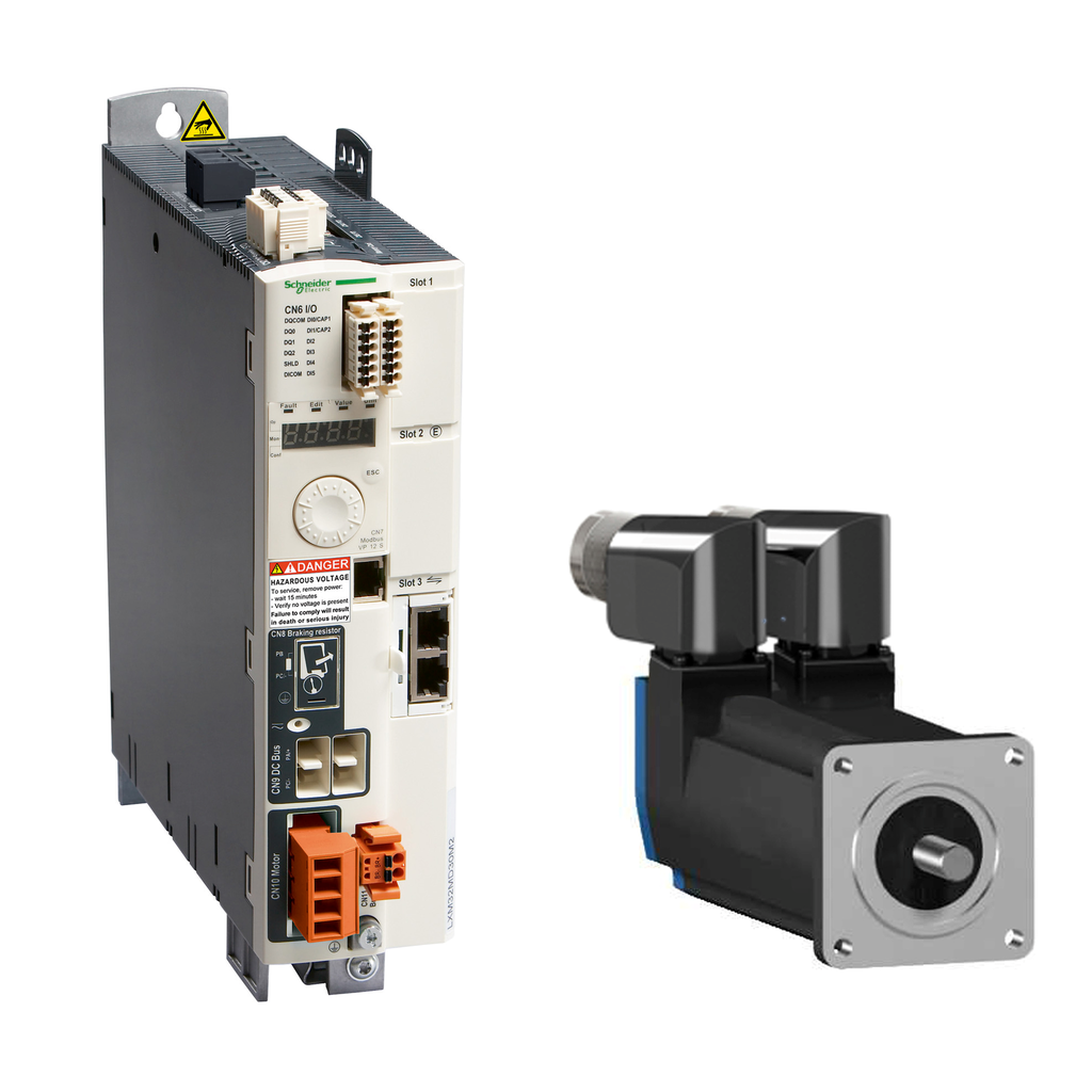 BSH0552T21F2A – AC servo motor BSH, Lexium 05, 0.9N.m, 6000rpm, untapped shaft, with brake, IP65