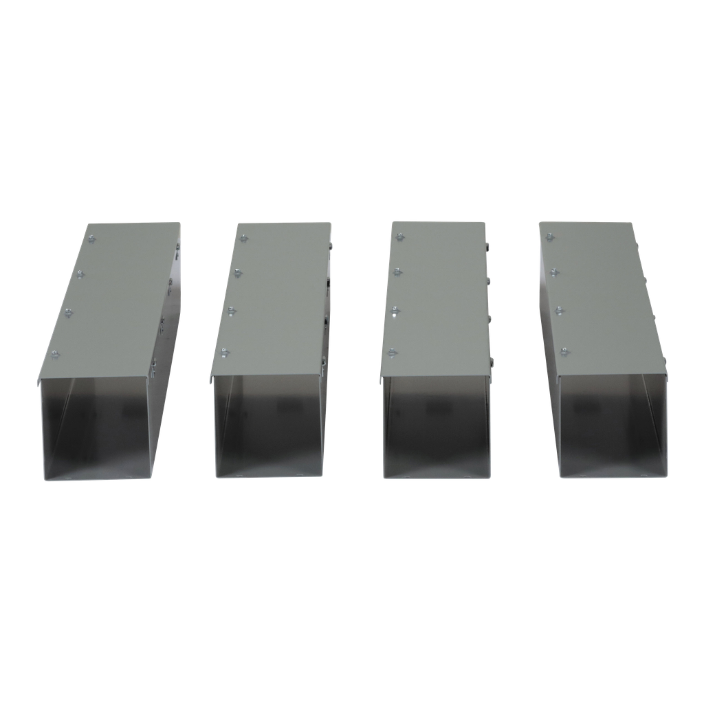 Mayer-DDS-Wireway, Square-Duct, 6 inch by 6 inch, 4 feet long, hinged cover, N1 paint, NEMA 1-2