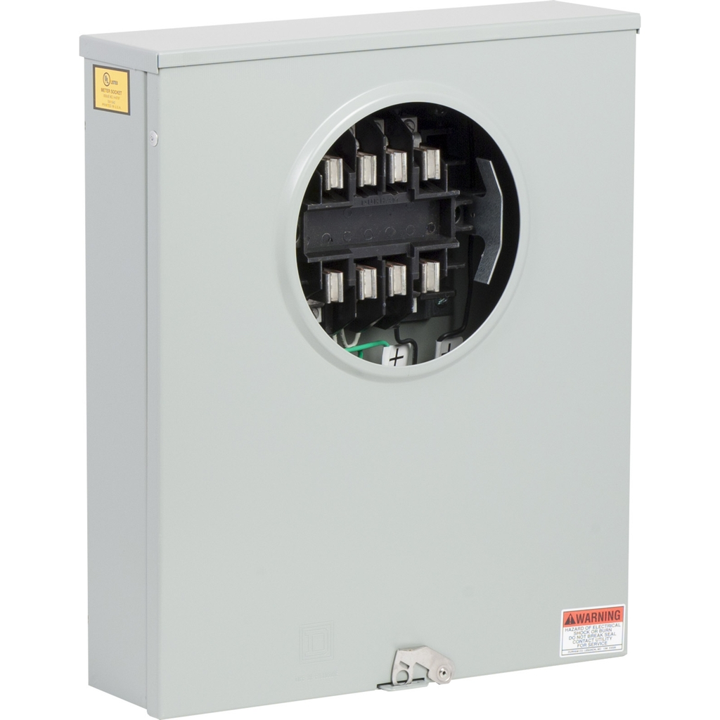 Mayer-DDS-Meter socket, ringless, 1 phase, 3 wire, 8 jaws, solid top, no bypass, no jaw release-1