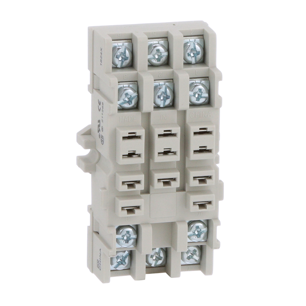 8501NR82B – Plug in relay, Type N, relay socket, 11 blade, double tier, for 8510KU relays, bulk packaged