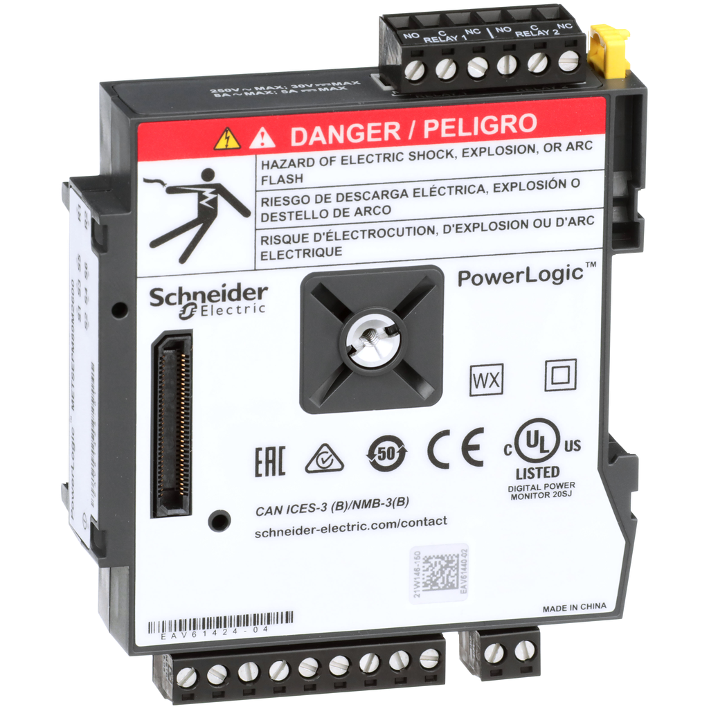 METSEPM89M2600 – PowerLogic PM8000 – I/O Module – Digital – 6 Inputs   2 relays outputs
