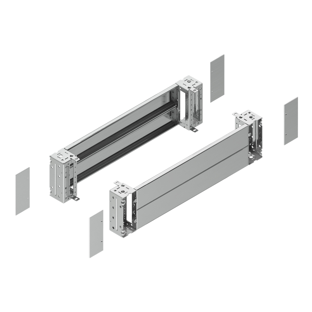 NSYSPFX10200H – Spacial – plain front panel plinth W1000 H200 stainless steel 316L