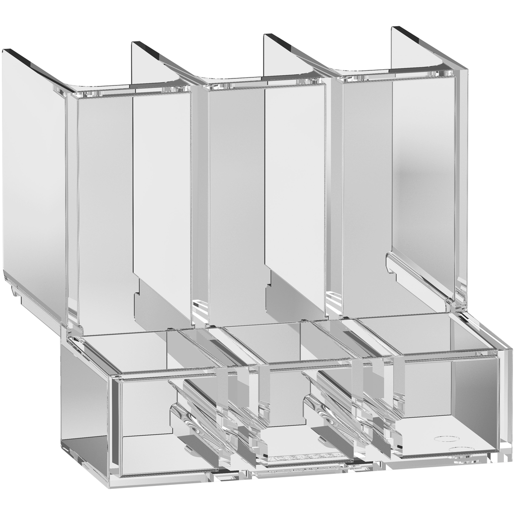 LAD96590 – Long terminal shield,TeSys Deca Frame 4,transparent,for crimped lug connector,IP20