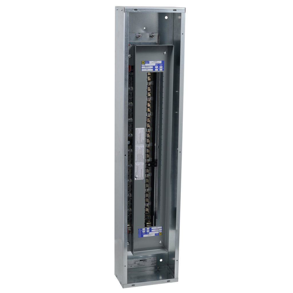 NQ8430L1C – Panelboard interior, NQ, main lugs only, 100A, Cu bus, 30 pole spaces, 3 phase, 4 wire, 240 VAC, 48 VDC, column width