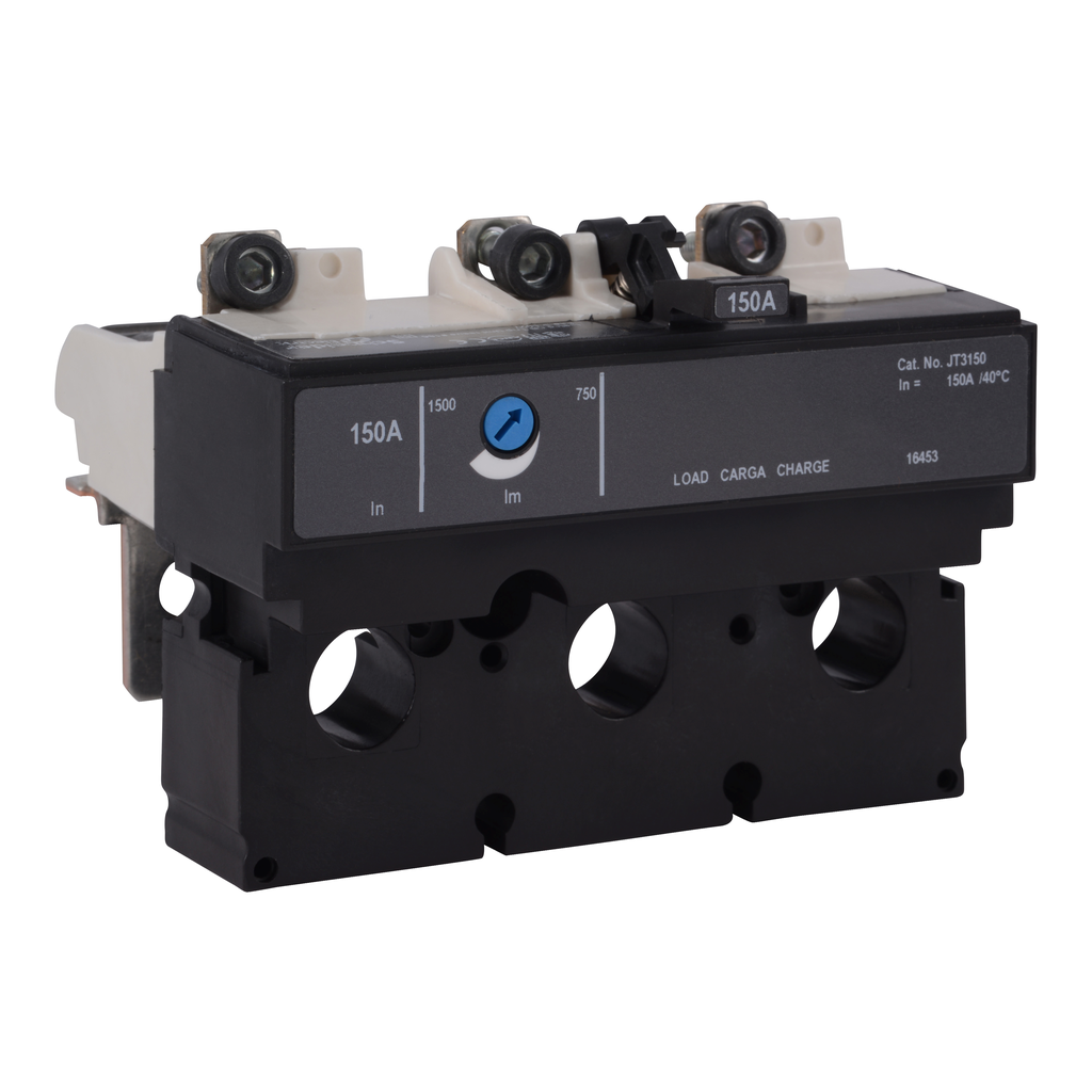 JT3150 – Trip unit, PowerPacT J, 150A, 3 pole, 600VAC, thermal magnetic