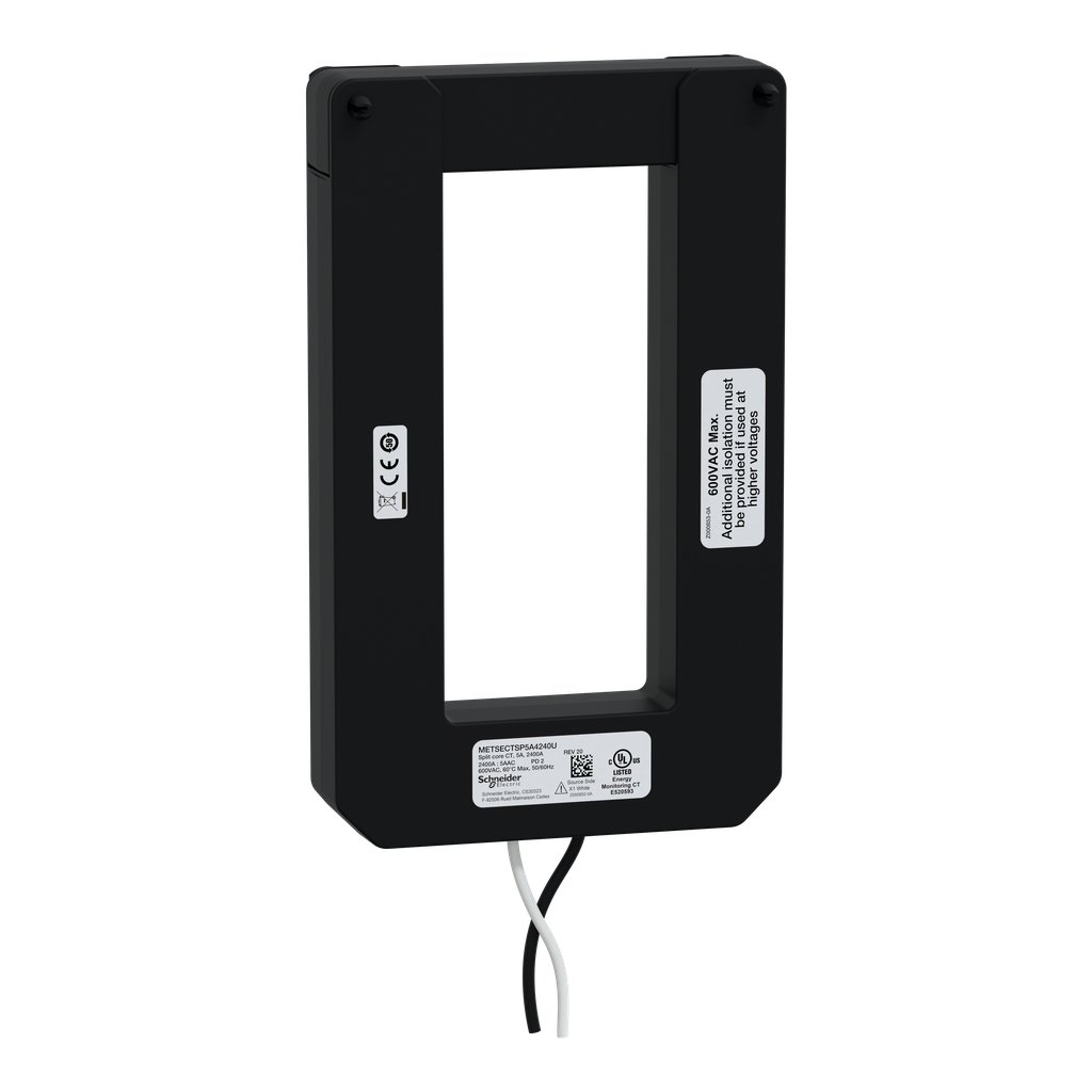 METSECTSP5A4240U – Split core current transformer, PowerLogic UL2808 CT, 2400A, 5A output
