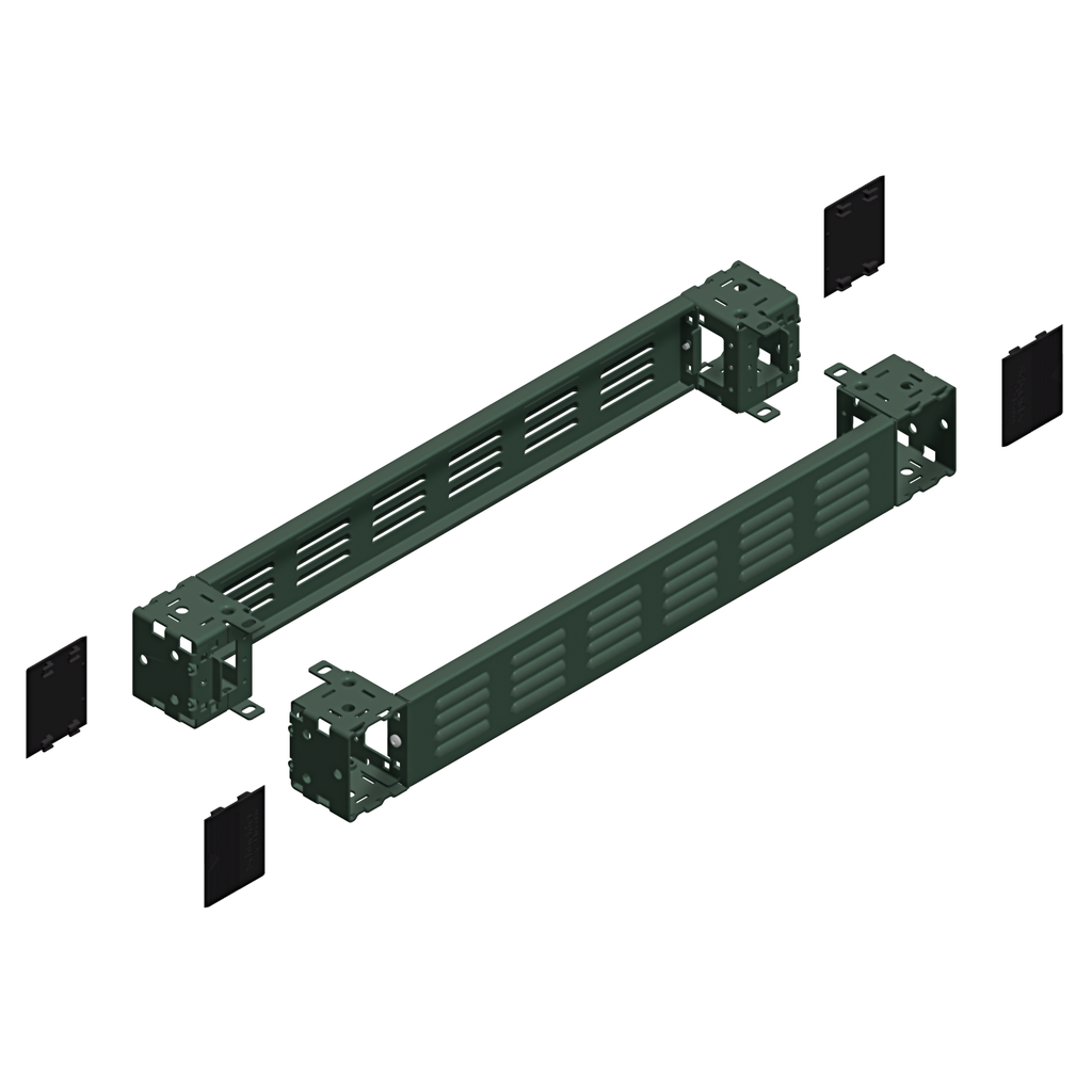 NSYSPFV8100 – Ventilated front & rear plinth, PanelSeT SFN, Spacial SF, Spacial SM, for electrical enclosure W800mm, plinth H100mm