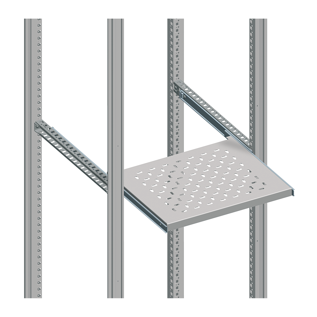 NSYTTG40 – Telescopic rails, PanelSeT SFN, Spacial SF, Spacial SM, for electrical enclosure W600/800 D400mm, steel