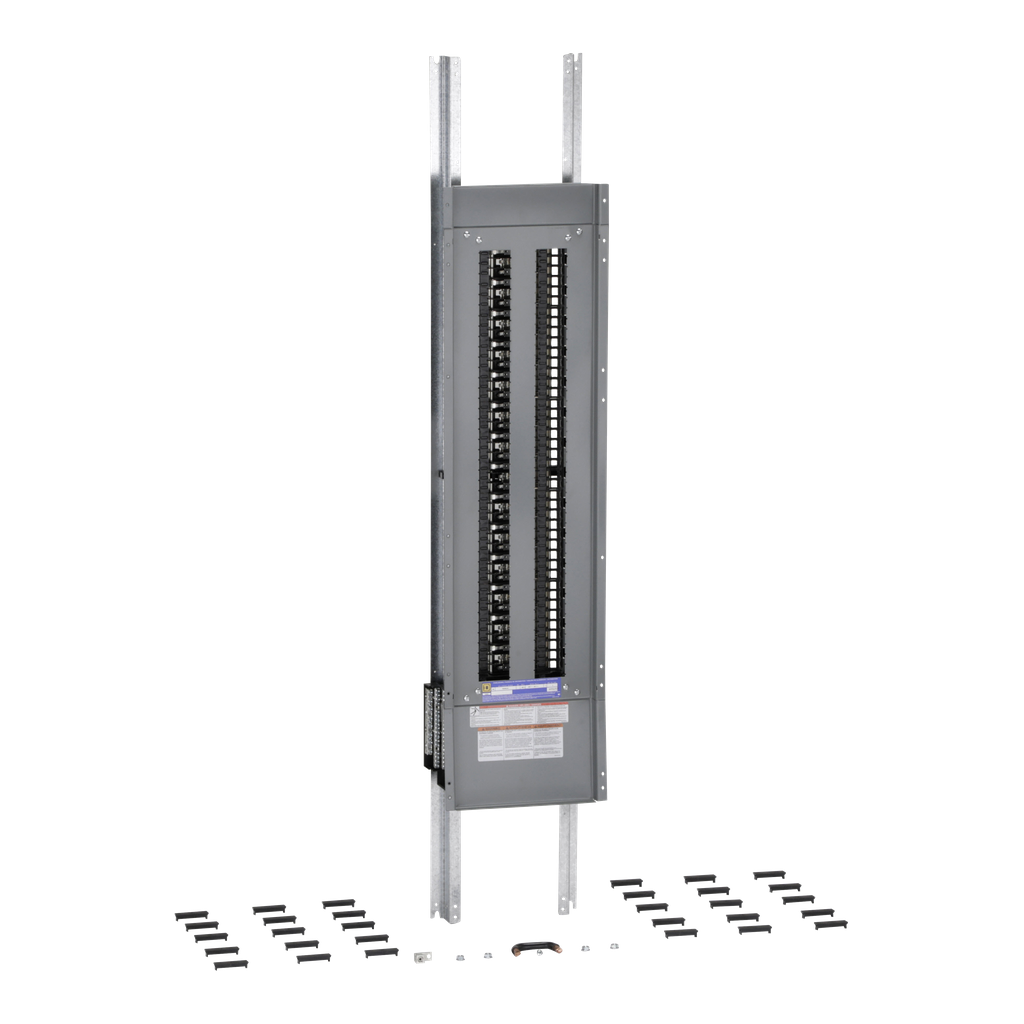 NQ484L6C – Panelboard interior, NQ, main lugs, 600A, Cu bus, 84 pole spaces, 3 phase, 4 wire, 240VAC, 48VDC