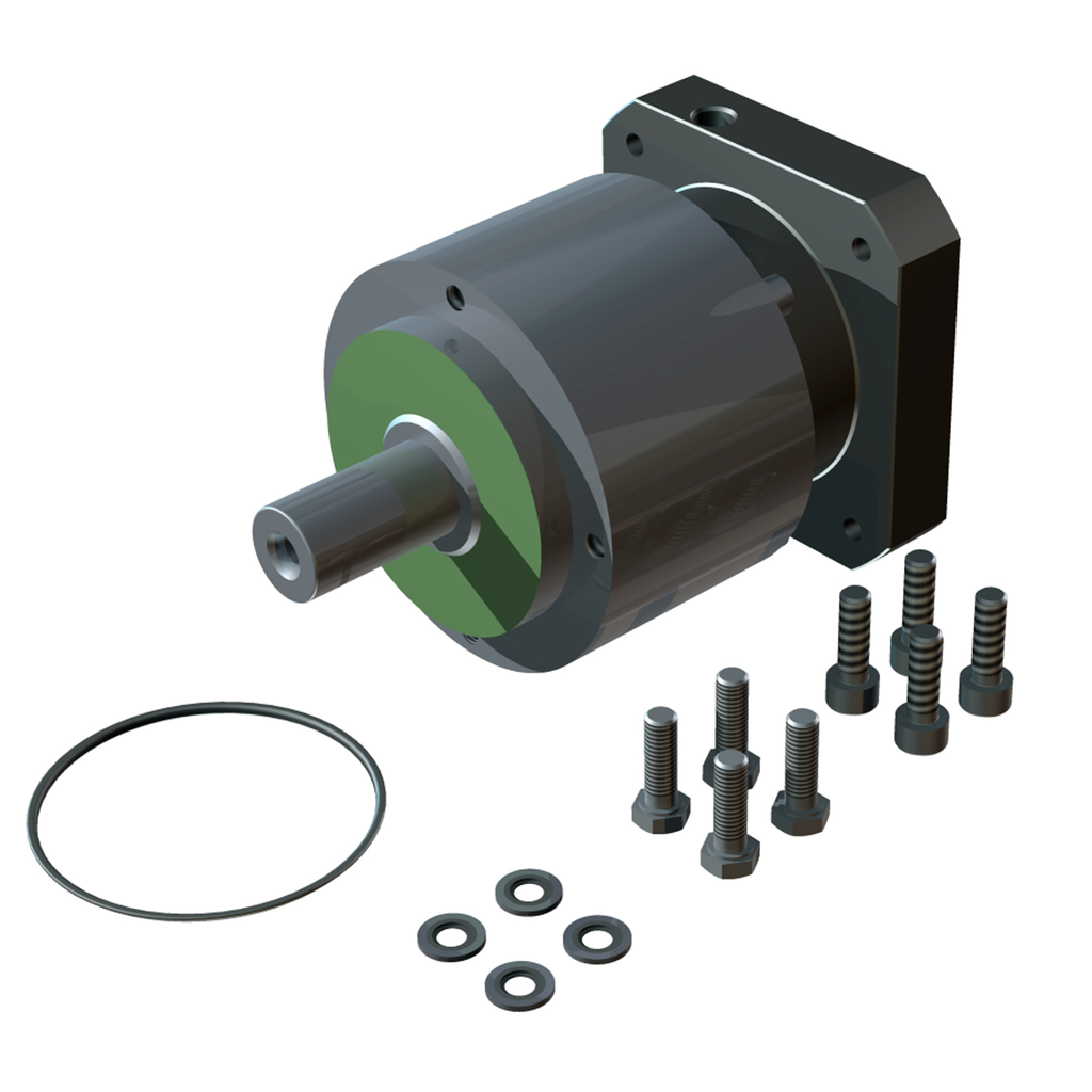 VRKP4YYYYY00014 – gearbox rotation axis with fasteners and sealings