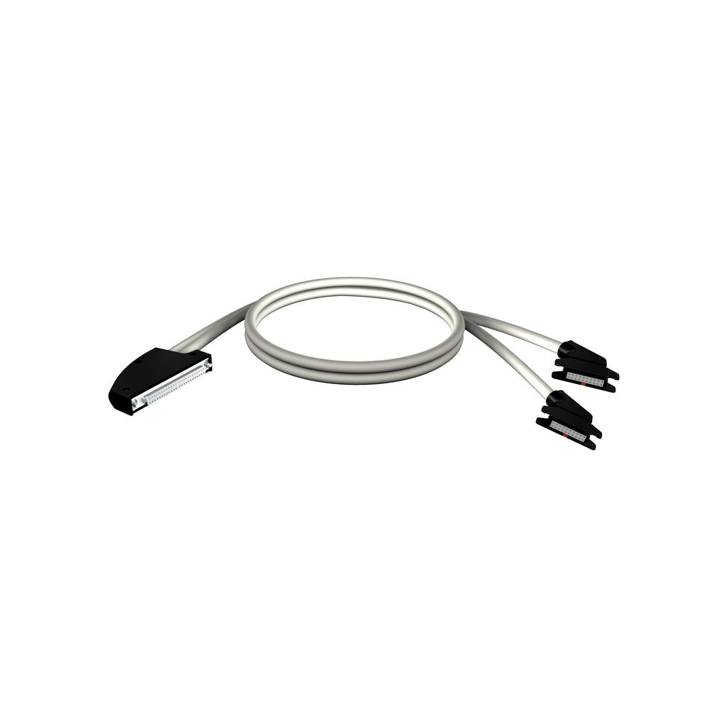 BMXFCC053 – preformed cordset, Modicon M340, 40 way terminal, 2 x HE10 connector, 0.5m