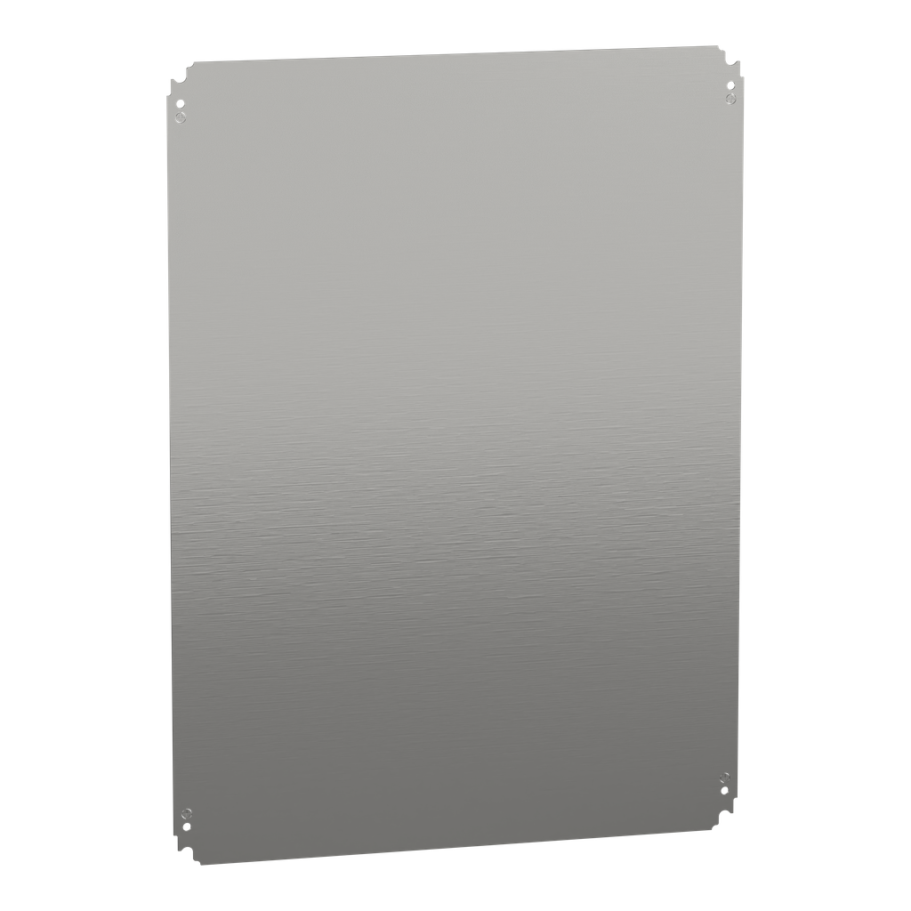 NSYMM86 – Plain mounting plate H800xW600mm made of galvanised sheet steel