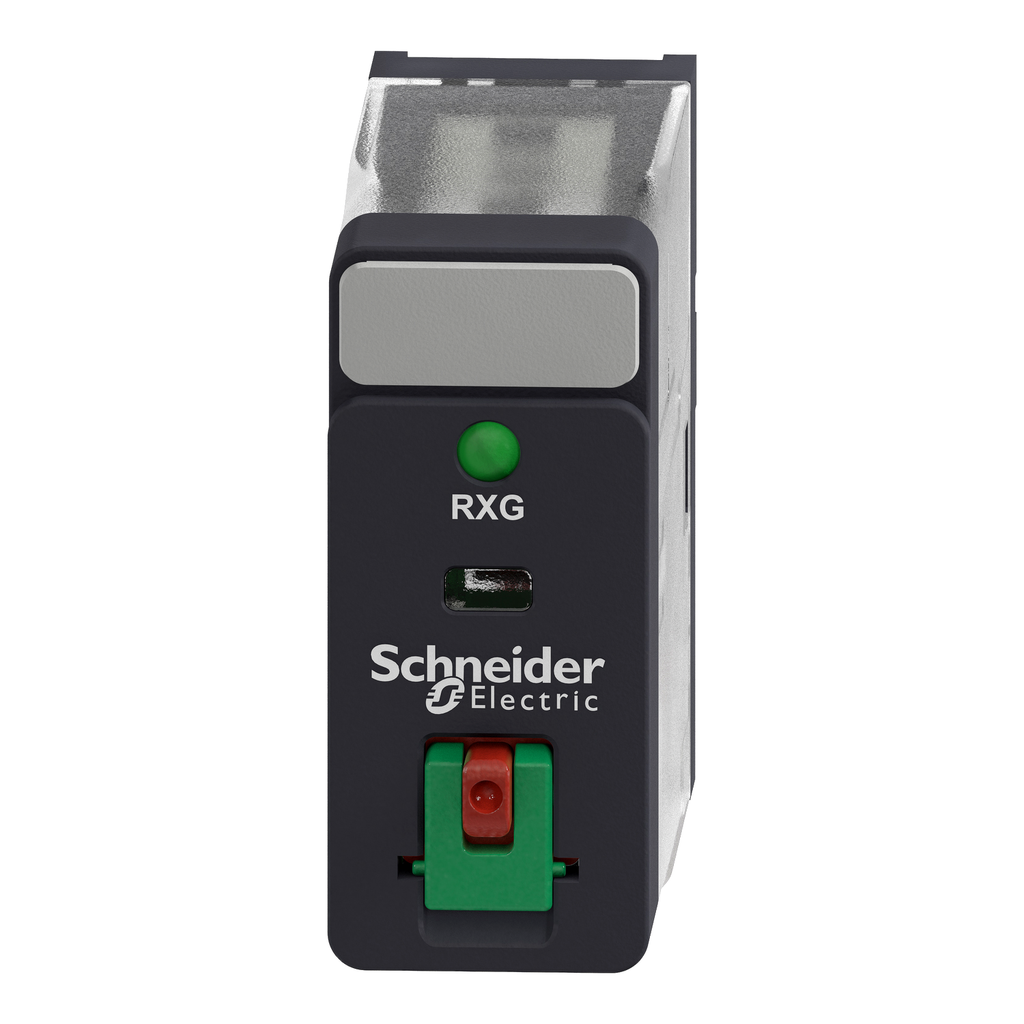 Mayer-DDS-interface plug in relay, Harmony Electromechanical Relays, 10A, 1CO, with LED, lockable test but to n, 24V DC-2