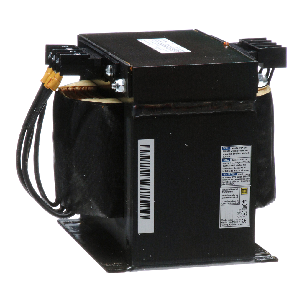 9070T2000D31 – Transformer, Type T, industrial control, 2000VA, 1 phase, 240x480V primary, 120/240V secondary, 115C rise