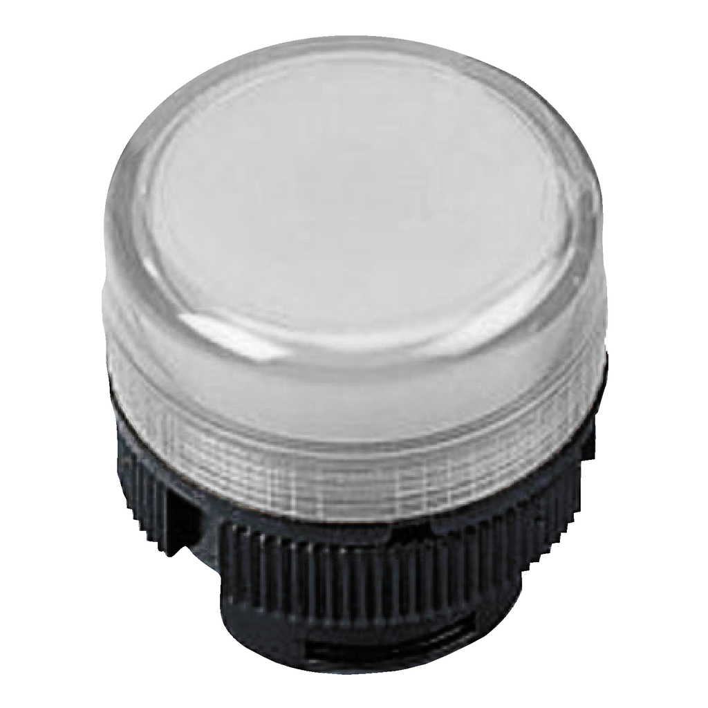 ZA2BV01 – Head for pilot light, Harmony XAC, for incandescent bulb, plastic, white cap, 22mm